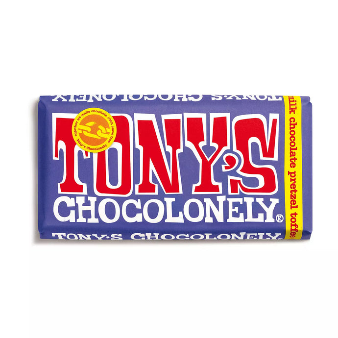 Tony's Chocolonely Dark Milk Pretzel & Toffee 42%