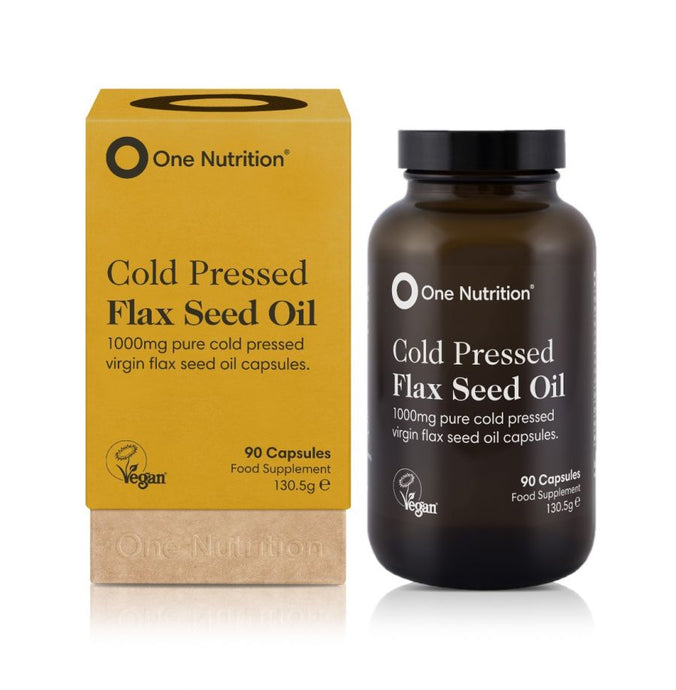 One Nutrition - Cold Pressed Flax Seed Oil 90 caps - 30% off
