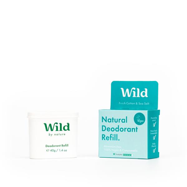 Wild Deodorant - Deodorant refill - Fresh Cotton & Sea Salt